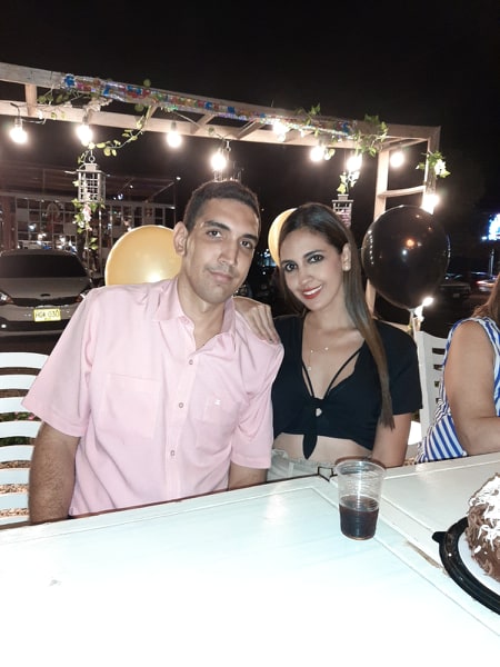 Sergio Andrés Hernández Perdomo y su hermana Daniela Hernández Perdomo.